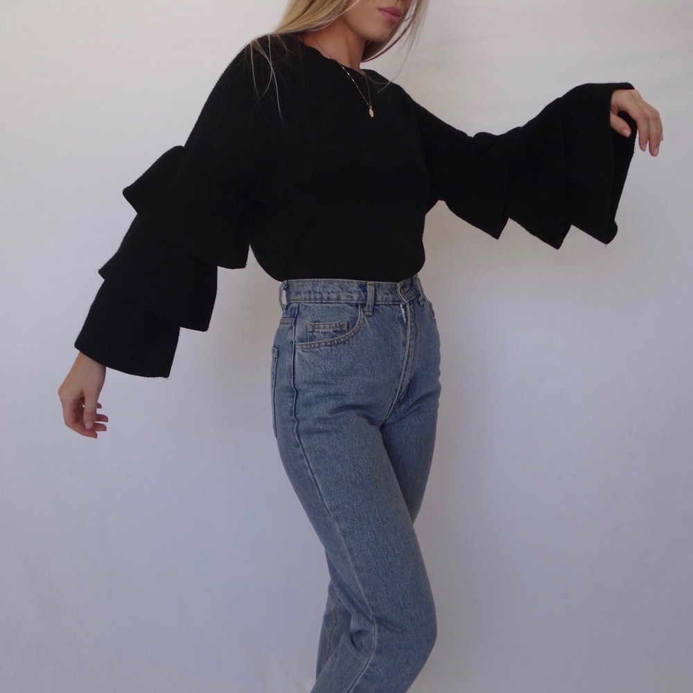 Halogen Ruffle Sleeve Sweater - Picture 4 of 5